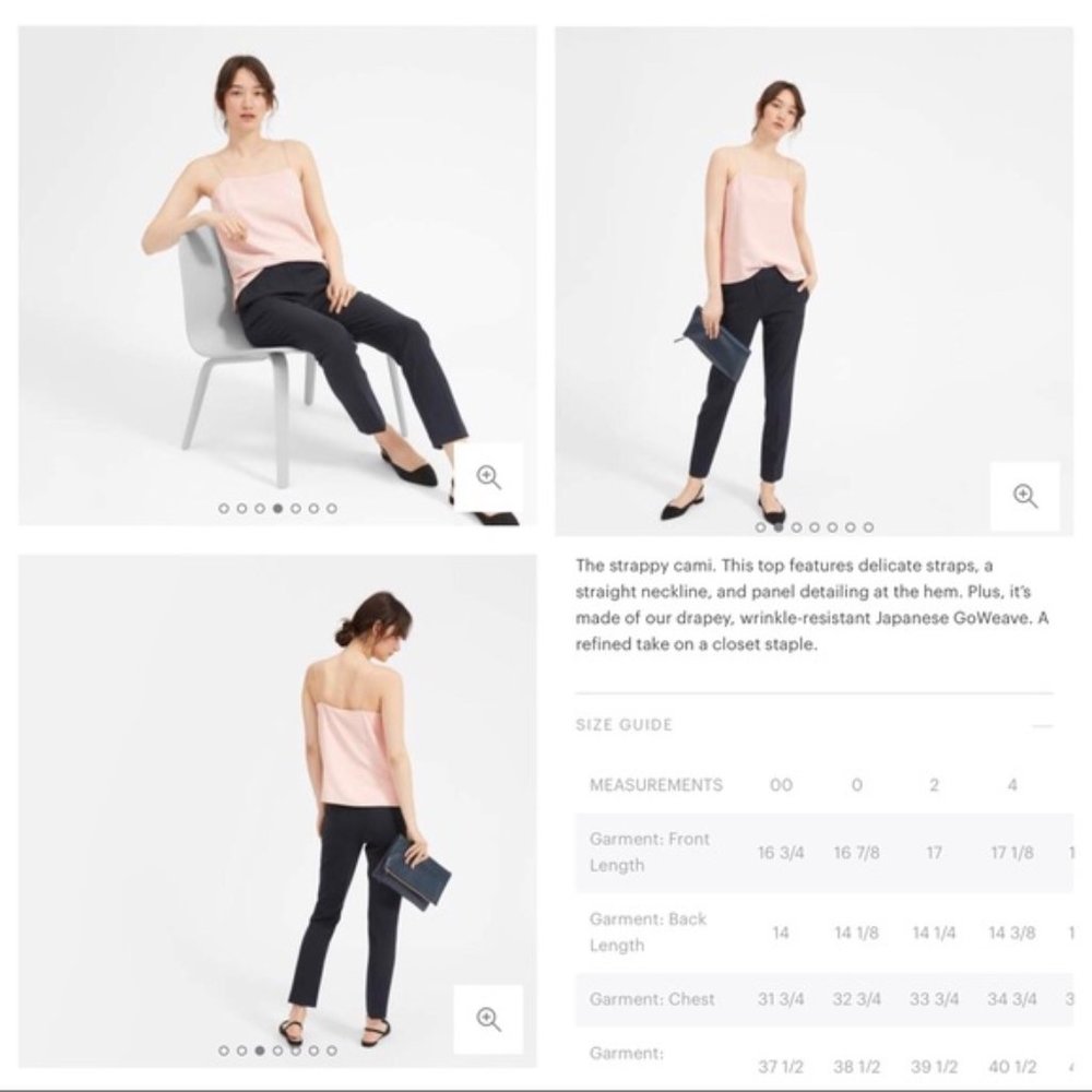 Everlane Strappy Cami in Blush